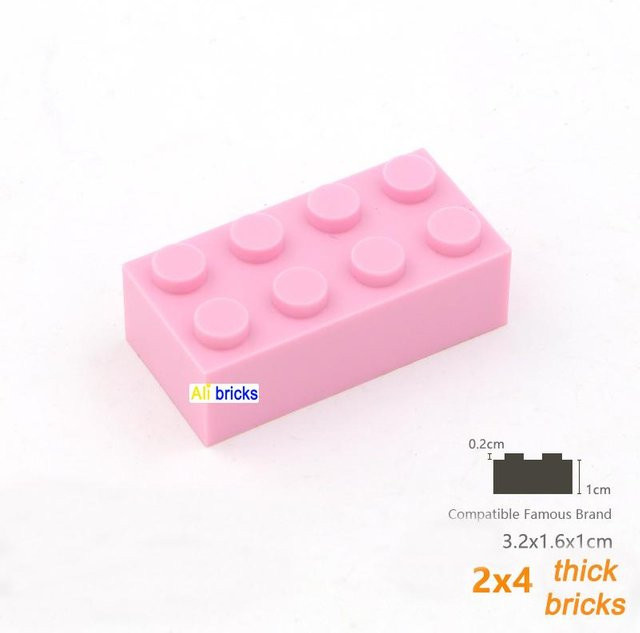 Yiran toy Bausteine, 20-teiliges Set, Rosa / Pink - Bild 1