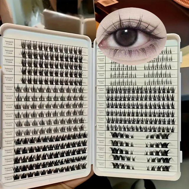 LIMEIKAI Künstliche Wimpern, Black, Unisex, 448 Bündel - Bild 1