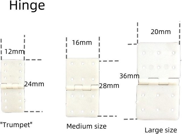KePaQi Nylon- und festgestecktes Scharnier für RC-Flugzeuge, Modellersatz - Bild 1