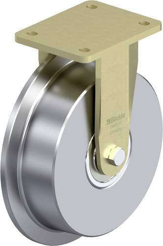 Blickle Schwerlast-Bockrolle BS-SPKVS 200K in Silber, Rad-Durchmesser: 200 mm, Tragfähigkeit: 2500 kg - Bild 1