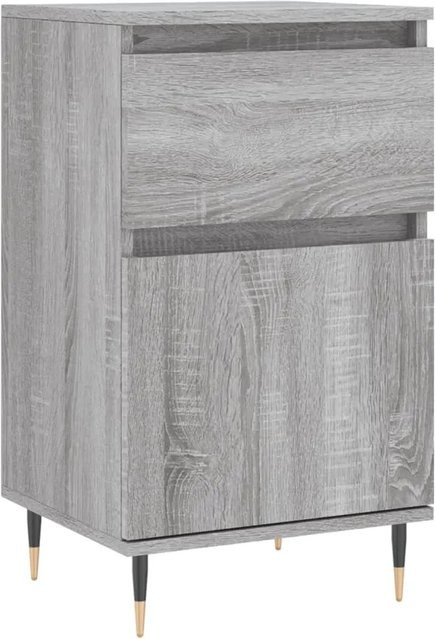 vidaXL Sideboard Grau Sonoma aus Holzwerkstoff und Eisen, B/T/H: 40 x 35 x 70 cm - Bild 1