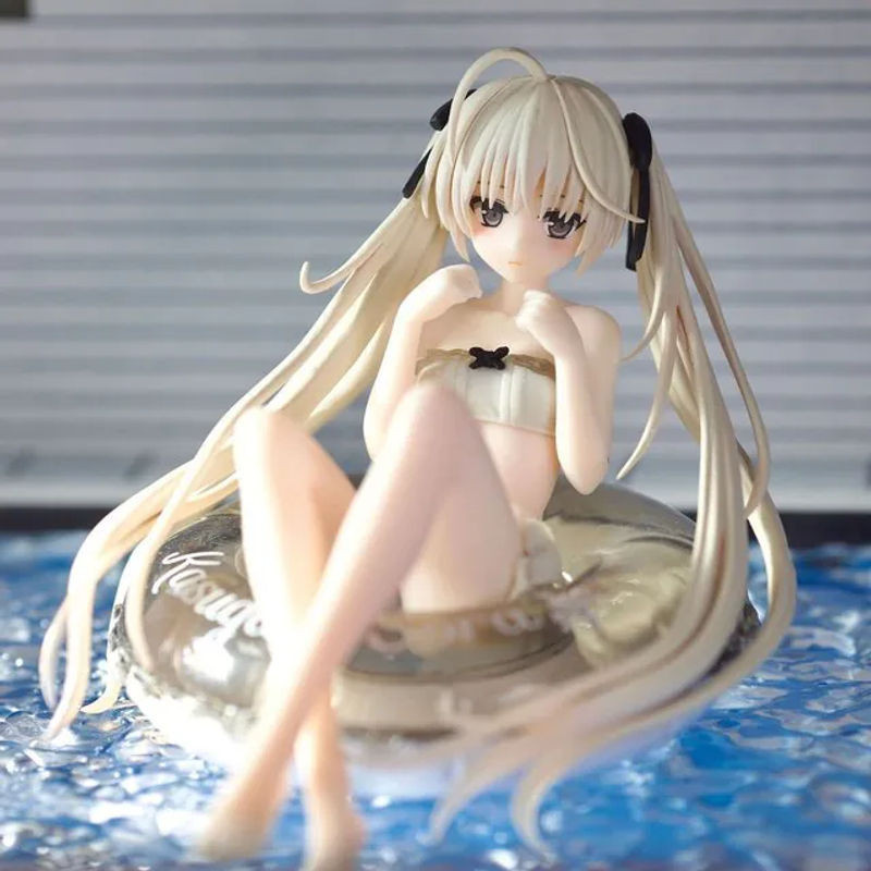 Bandai Kasugano Sora Anime-Figur Yosuga No Sora Aqua Bikini-Mädchen aus Kunststoff, Farbe: weiß, Höhe: 10 cm - Bild 1