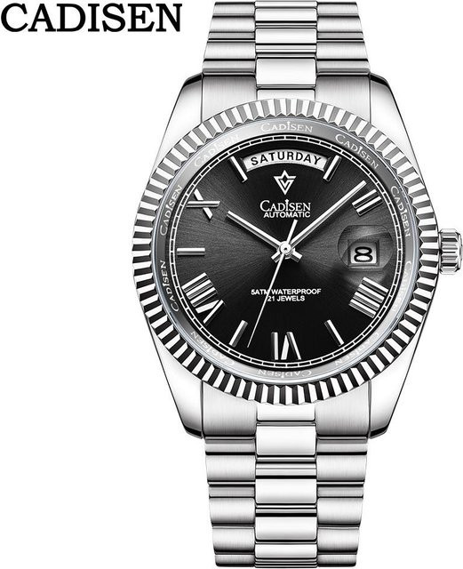 CADISEN Armbanduhr Automatik, Edelstahl, 40 mm, Herren - Bild 1