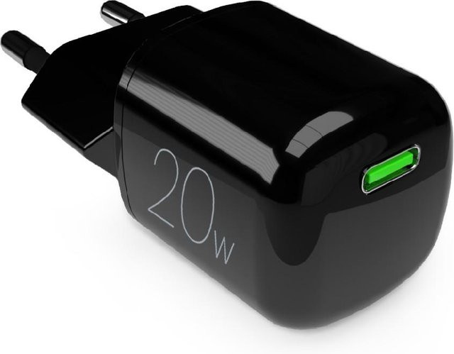 SBS MiniPro 20W USB-C Wandladegerät mit GaN-Technologie, Schwarz - Bild 1