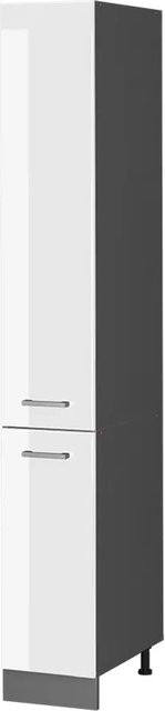 Vicco Apothekerschrank R-Line Medizinschrank für die Küche Weiß Hochglanz/Anthrazit B: 30,0 cm, H: 57,2 cm, T: 20,7 cm - Bild 1
