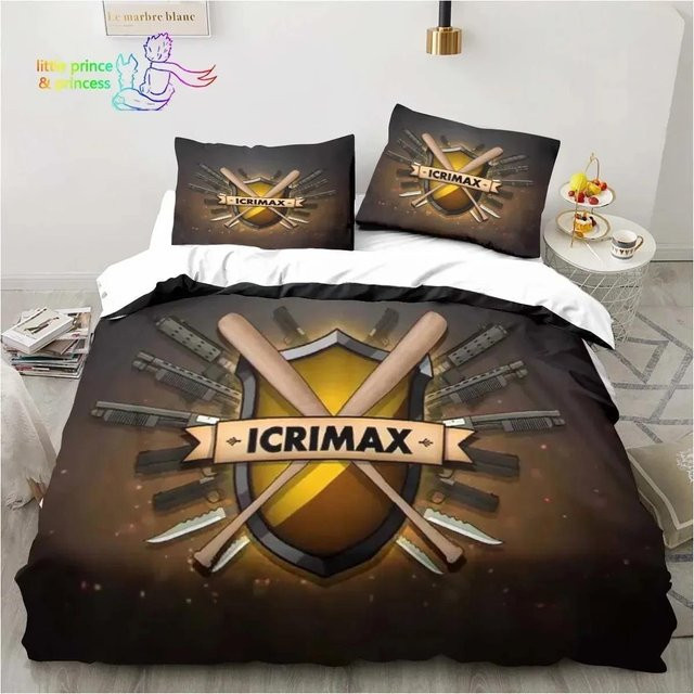 Icrimax 3D-Druck Bettwäsche-Set aus Mikrofaser mit Grafikdesign in Braun, B/H: 200 x 230 cm - Bild 1