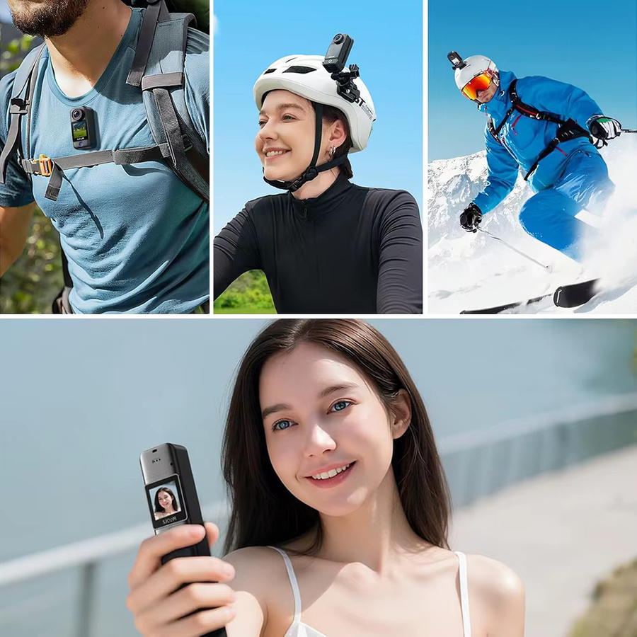 SJCAM C300 Taschen-Action-Kamera für Vlogging in Schwarz, wasserdicht mit fester Halterung und Akku - Bild 3