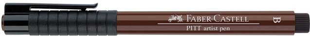 Faber Castell PITT artist pen brush Zeichenstift in Sepia Dunkelbraun - Bild 1