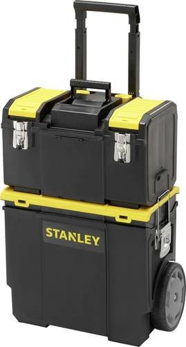 Stanley Mobile Workcenter Werkzeugbox aus Kunststoff in Schwarz und Gelb, B/T/H: 47,5 x 28,4 x 63 cm - Bild 1