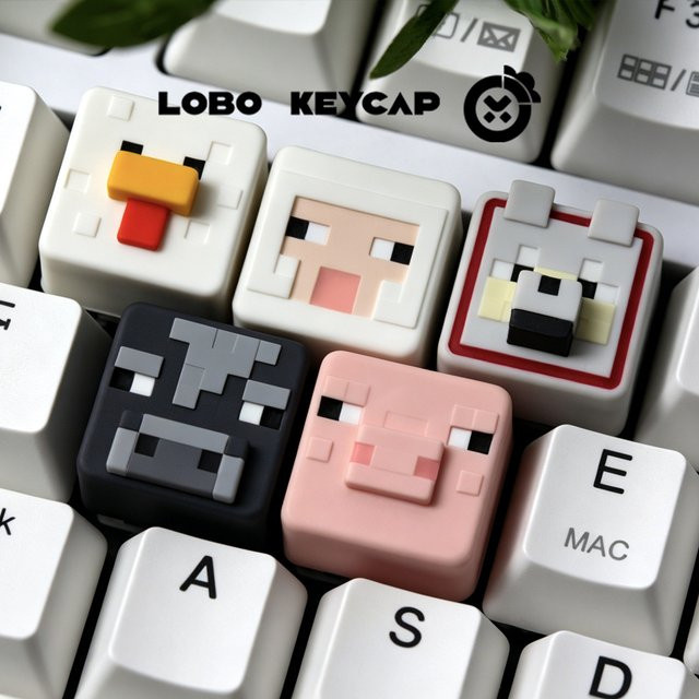 Bandai My World Series Custom Edition Mechanische Tastatur Keycaps im Pixel-Stil für deine DIY-Dekoration - Bild 1