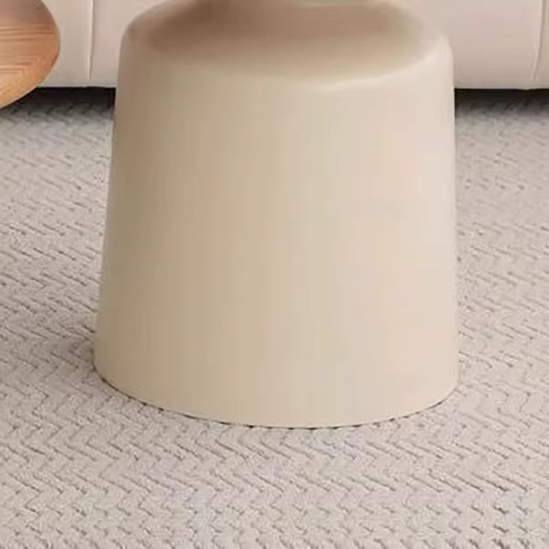 ANGDUO Couchtisch im skandinavischen Design mit runden Ablageflächen in Beige - Bild 2