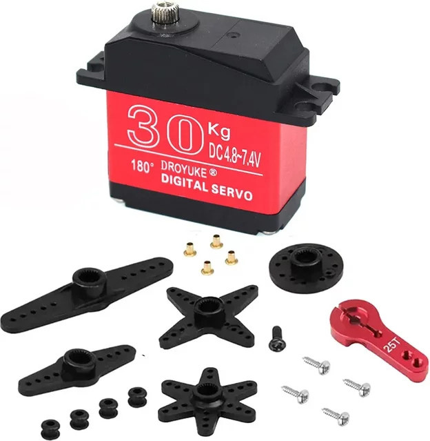 Droyuke Digitalservo, Metallgetriebe, mit 25 Zoll Arm für RC-Car-LKW - Bild 1