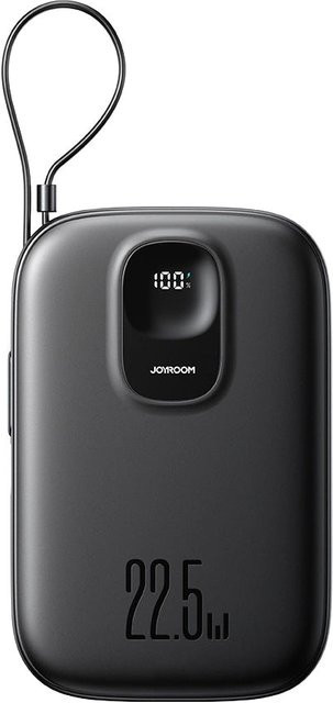 Joyroom Externer Akku JR-PBF17 mit 10000mAh, 22.5W, QC + PD, 1 x USB-A und 2 x USB-C, Schwarz - Bild 1