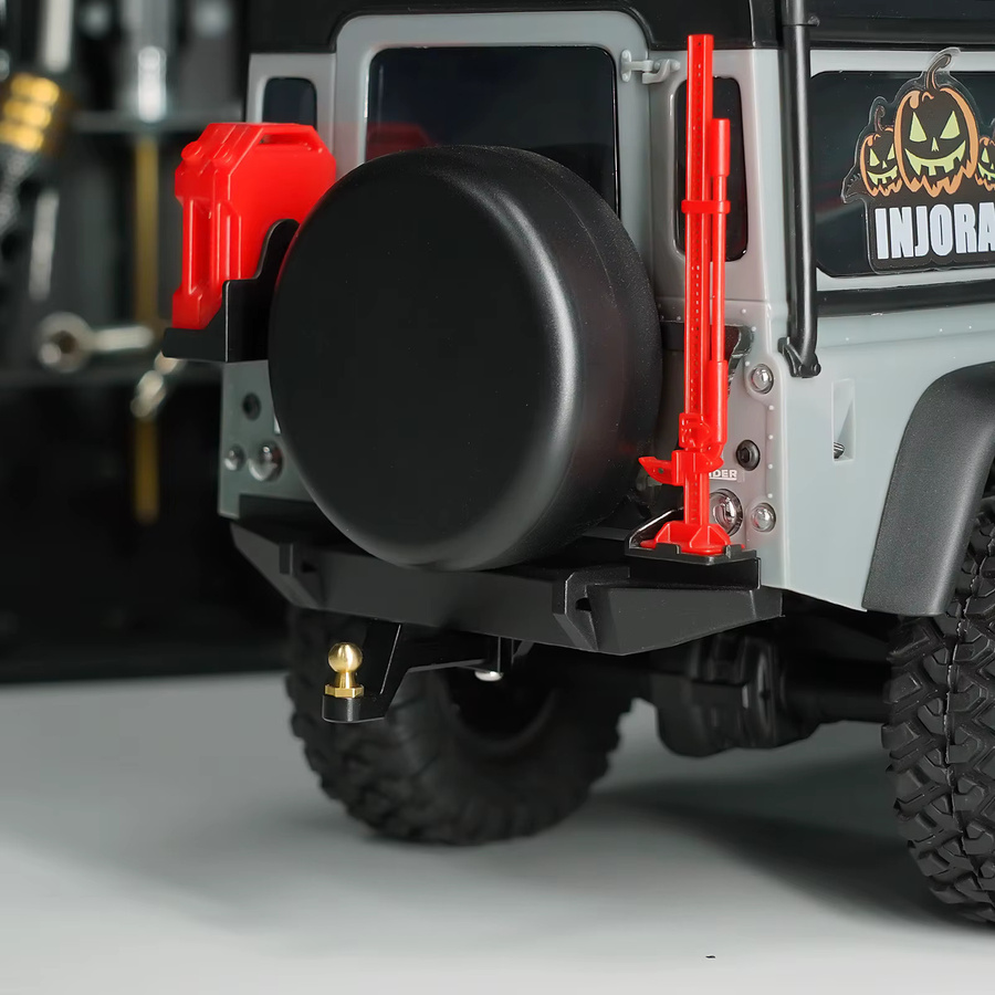 INJORA Drop Hitch-Empfänger, verstellbar, Aluminium, Metall, Schwarz - Bild 4