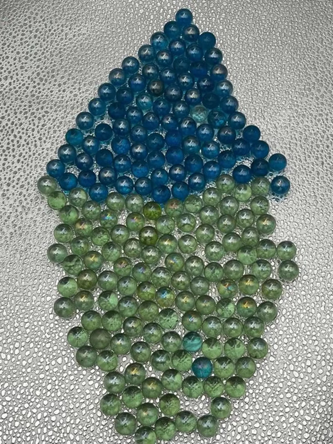 Meade Glas Marmor Ball, Aquarium Dekoration, 50/100 Stück - Bild 2