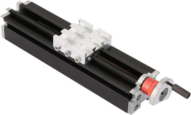 Metall-Kreuzschlitten Z010M für Drehbank Achsen X Y Z in Schwarz aus Aluminium mit 150mm Breite - Bild 1