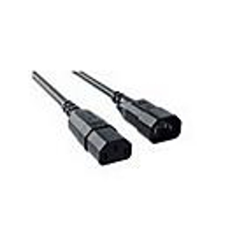 Bachmann Kaltgeräteverlängerungskabel C14 Stecker auf C13 Buchse, schwarz, Länge: 0,5 m - Bild 4