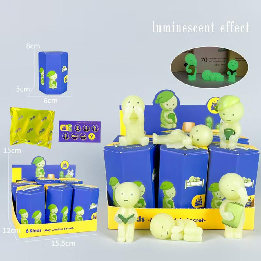 SMISI Nachtleuchtend Grün Puppe Blind Box Actionfiguren - Bild 1