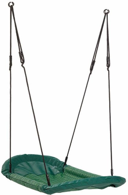 Spielturmking Nestschaukel GRANDOH in Grün und Schwarz mit Schaukelhaken und höhenverstellbarer Funktion - Bild 1