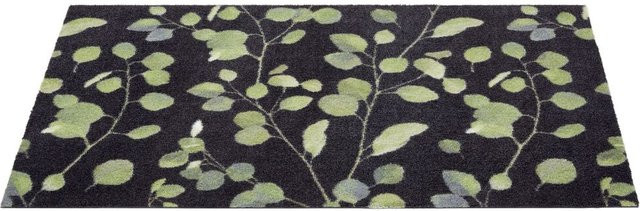 Fußmatte MIABELLA Astra in Schwarz mit grafischem Design, rutschfest und waschbar, B/T: 110 x 66 cm - Bild 1