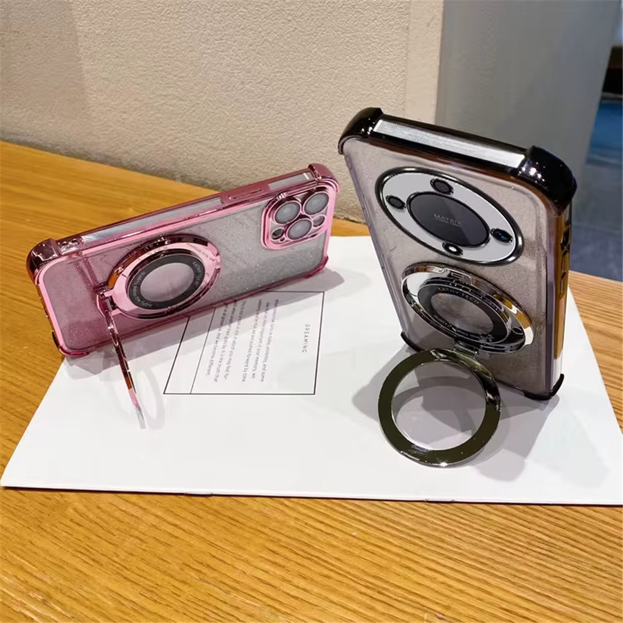 Glitzer-Handyhülle für Xiaomi 17T 15T Pro 14T 13T 12T 11 Lite 17 Pro Max mit Handgelenkschlaufe, Ständer und stoßfester Abdeckung in Pink - Bild 1