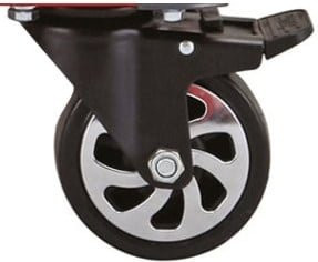 Gedore WINGMAN Lenkrolle mit Bremse in Schwarz für Werkstattwagen R20902009 - Bild 1