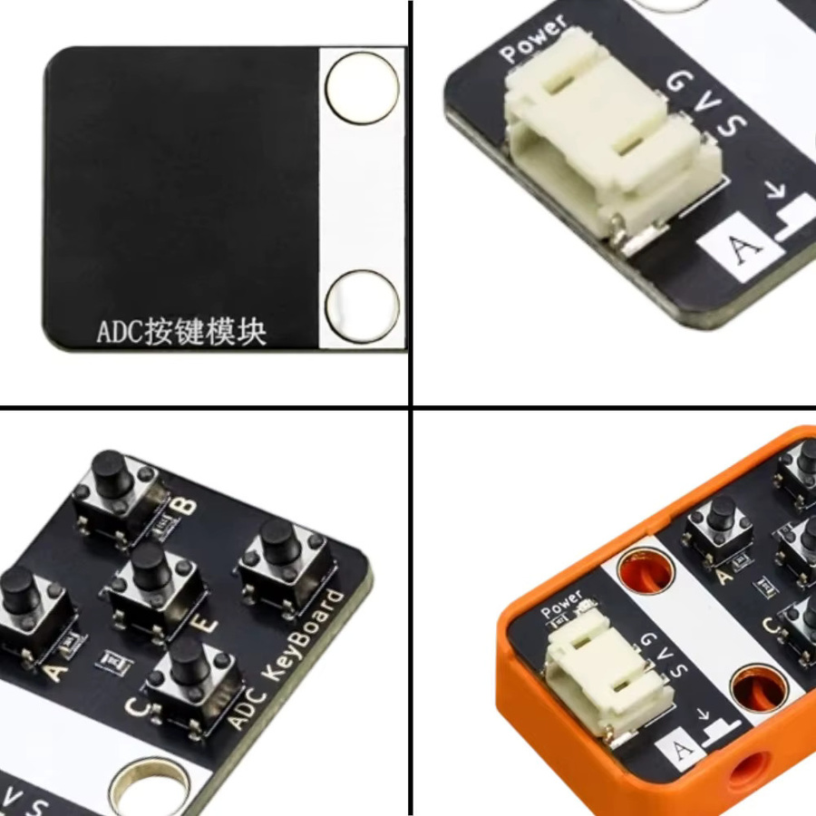 NullLab ADC-Analogtastenmodul in Schwarz mit PH2.0-Schnittstelle für Arduino und ESP32 - Bild 3