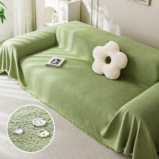 Teddy Samt Sofabezug Wasserdichter Sofakissenbezug aus Plüsch für alle Jahreszeiten B/B: 90 x 90 cm - Bild 1