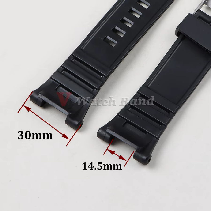 Casio Uhrenarmband, Kunststoff, Schwarz, Herren - Bild 2
