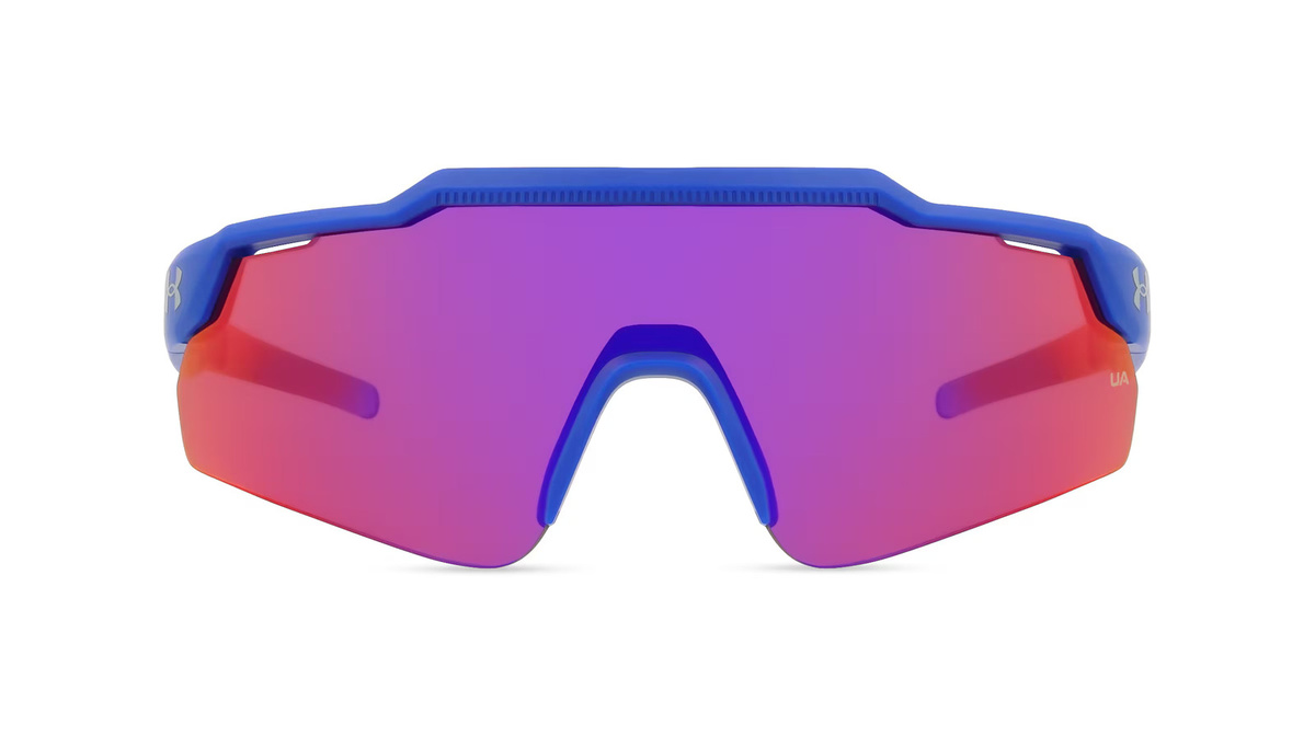 Under Armour UA LEVELUP JR Sonnenbrille, Halbrand, Kunststoff, blau, multicolor, Unisex - Bild 1