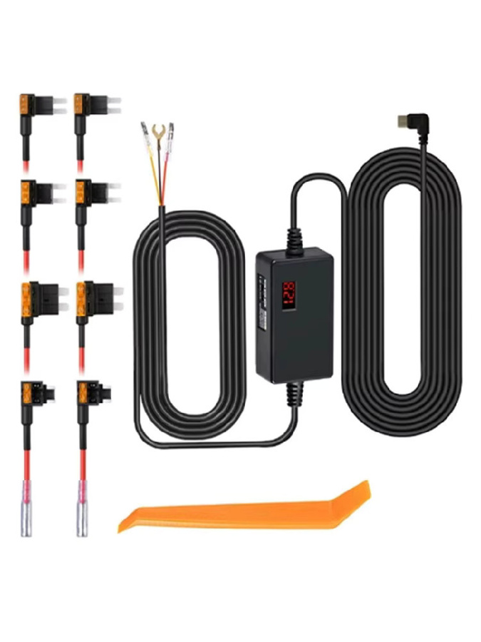 70mai Classic-Circuit Board Hardwire Kit mit USB-C für 12V/24V zu 5V Niederspannungsschutz in Schwarz für 70mai T800 M800 A810 Omni X800 - Bild 6