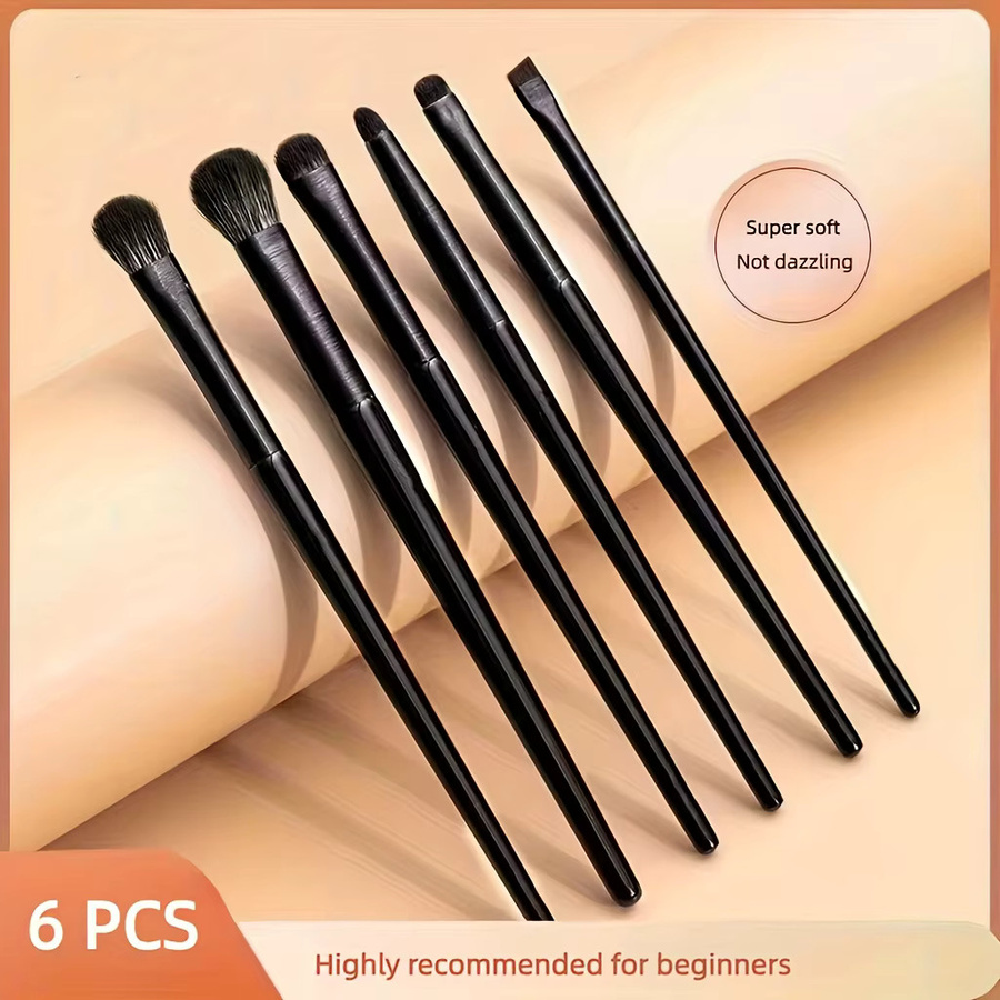 6-teiliges veganes Augenpinsel-Set, Unisex - Bild 5