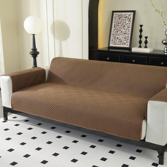 BC Pet Supplies Universeller doppelseitiger Sofaüberwurf in Braun, schmutzabweisende Schutzauflage für Sofas und Haustiere, B/H: 55 x 196 cm - Bild 1