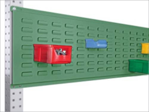 Manuflex ZB0075.6011 Werkzeug-Schlitzplatte für UNIVERSAL und PROFI aus Stahl in Grün, Nutzhöhe: 300 mm, für Tischbreite: 2000 mm - Bild 1