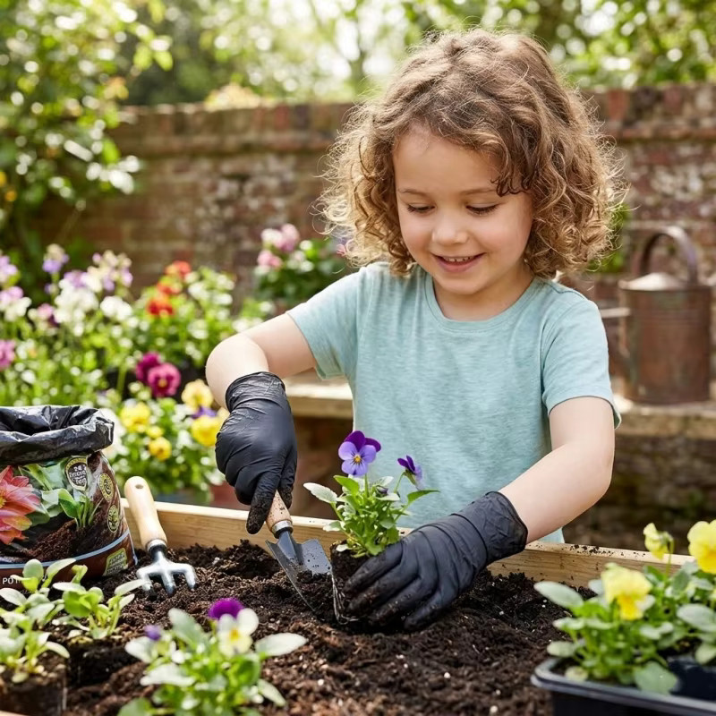 INMAICH Nitril-Einweghandschuhe für Kinder, latexfrei, Schwarz und Pink, 3,5 mil Stärke - Bild 5
