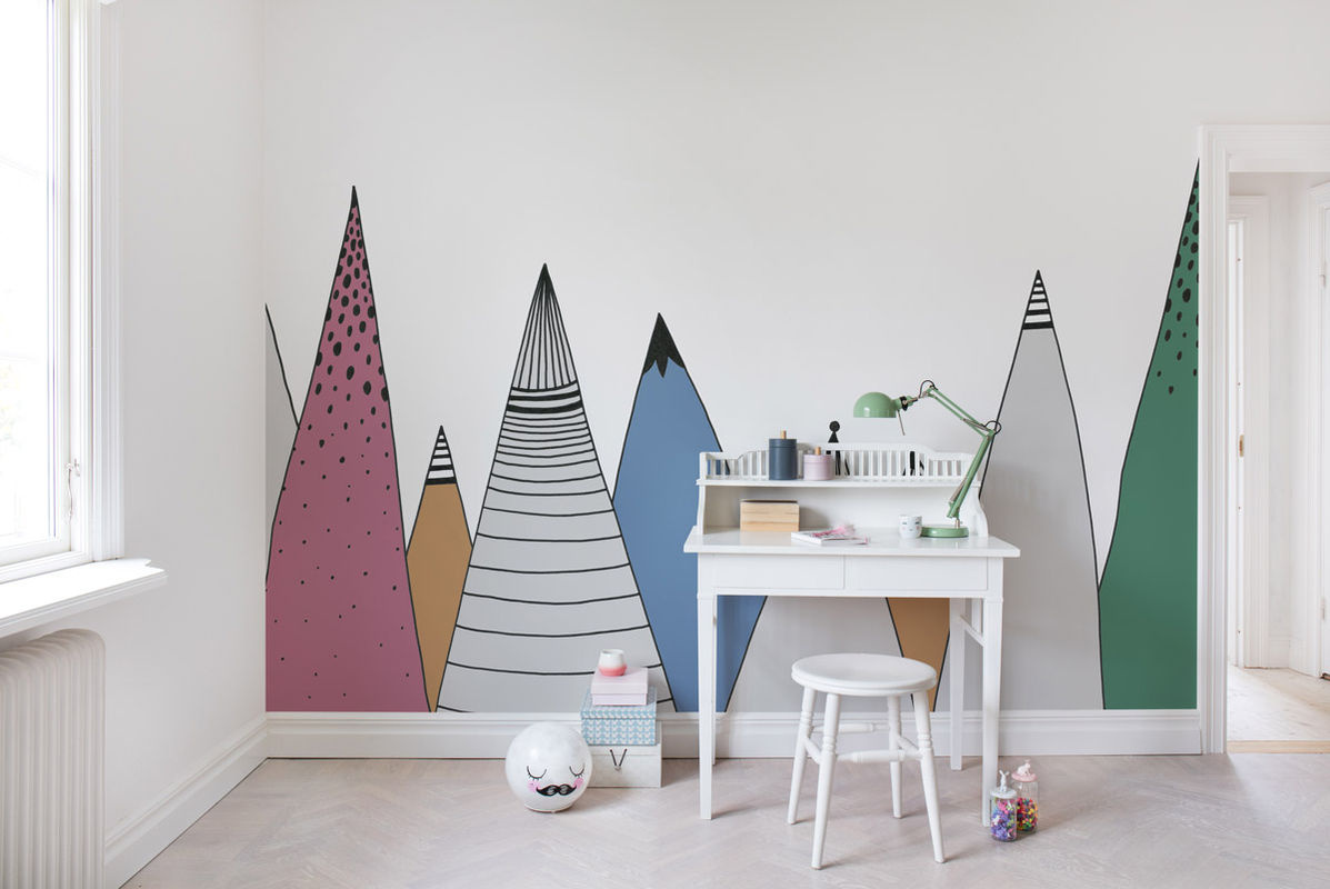 Rebel Walls Wandtattoo Mountain Ridge in Mehrfarbig Modernes Wanddesign für Kinderzimmer - Bild 2