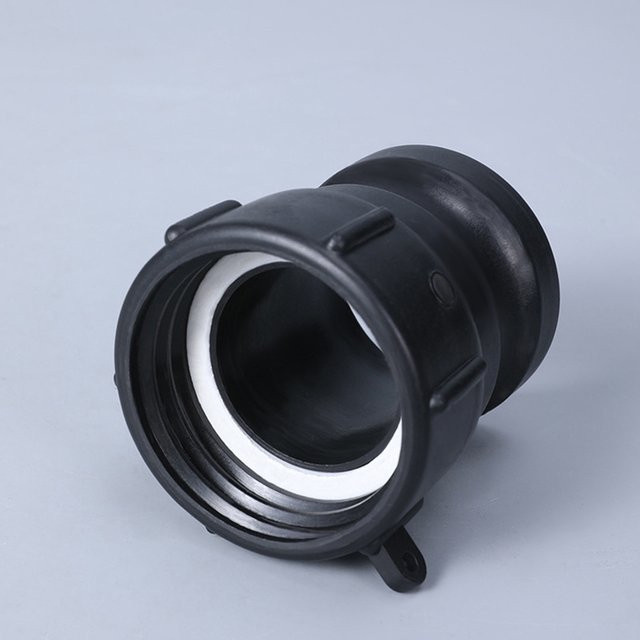WHPHous IBC-Tank-Adapter Camlock-Kupplung 60mm mit weiblichem Anschluss aus schwarzem Kunststoff - Bild 1