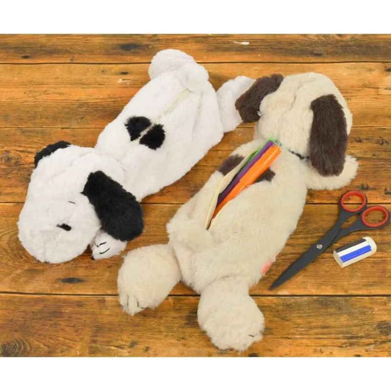 Snoopy Plüsch Etui Weiß – Kawaii Federmäppchen mit großem Fassungsvermögen für Schule und Büro - Bild 3