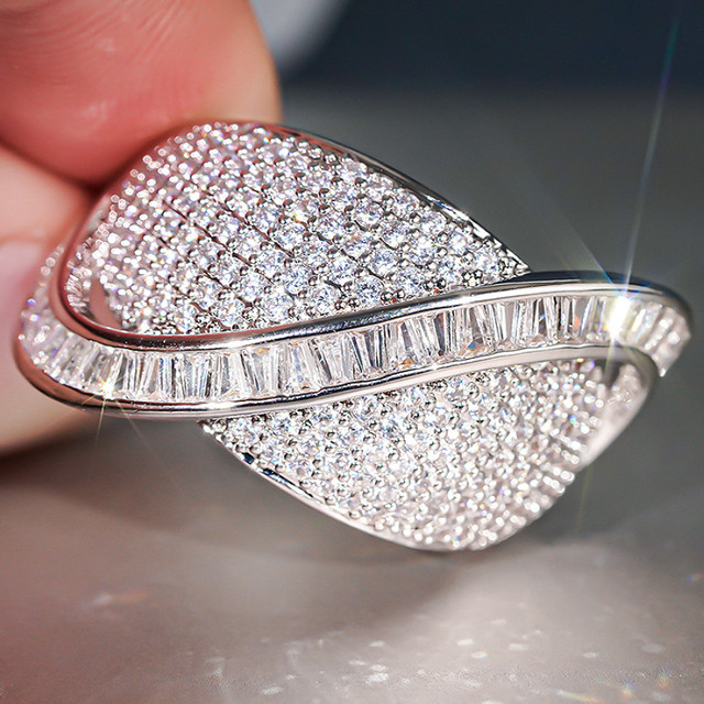 Huitan Ring, Silber, Zirkonia, Damen - Bild 1