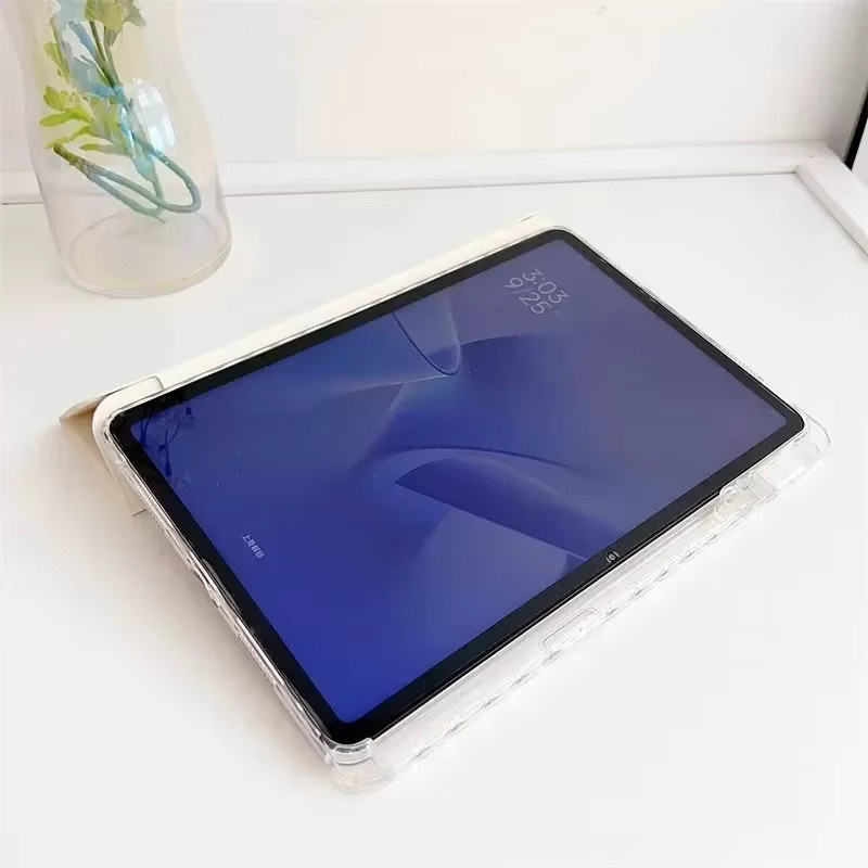 Xiaomi Tablet Hülle aus Acryl für Redmi Pad SE, Mi Pad 7, 6, 5 Pro sowie 11 und 12,1 Zoll Modelle, Transparent/Grün - Bild 2