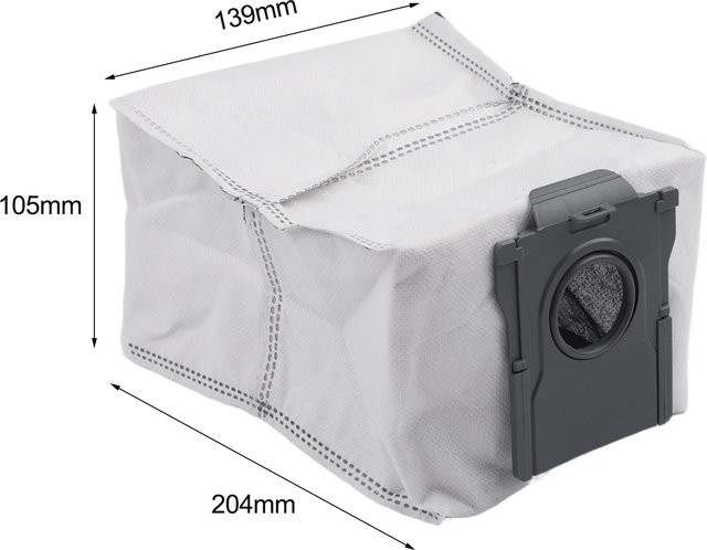 DAZZLEEX Ersatz-Staubbeutel für MOVA Z60 Ultra Roller Roboter-Staubsauger und Wischmopp, 10er-Pack aus Vliesstoff - Bild 1