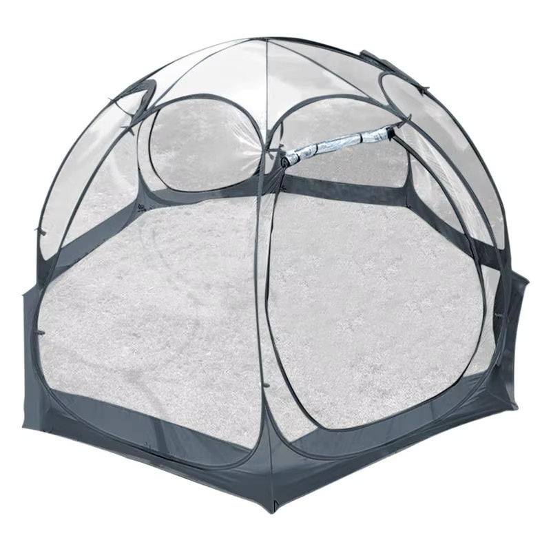 LIADUS Transparentes PVC-Sternenzelt als kugelförmiges Outdoor-Campingzelt mit Regenschutz - Bild 2