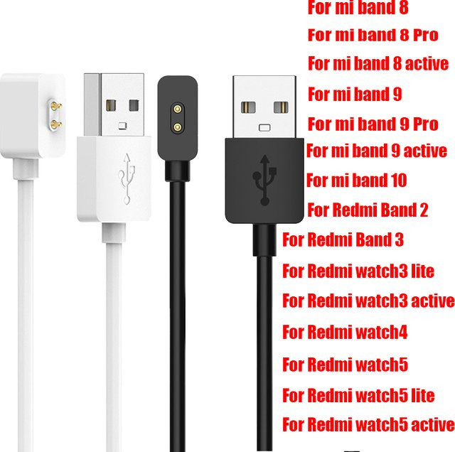 Xiaomi Ladegerät für Mi Band 10 9 8 NFC, Redmi Band 2 3 und Redmi Watch 4 5 Lite Active in Weiß - Bild 1