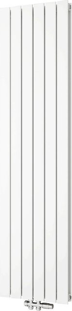 Duschparadies Flachheizkörper Paneelheizkörper doppellagig für Warmwasserbetrieb, Weiß, B: 180 cm, H: 45 cm - Bild 1