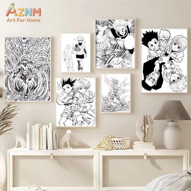 Hunter X Hunter Manga Anime Poster als Leinwanddruck von KAYOU zur Wanddekoration - Bild 1