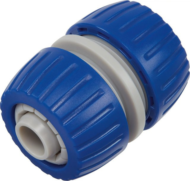 LUX-TOOLS Reparator Schlauchverbinder aus Kunststoff, Blau, 13 mm (1/2 Zoll) - Bild 1