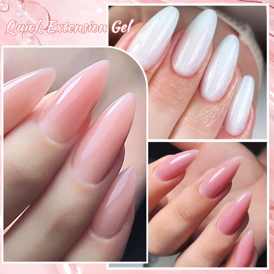 Four Lily Nagelgel, Nude Rosa, Glänzend, 10 ml - Bild 5