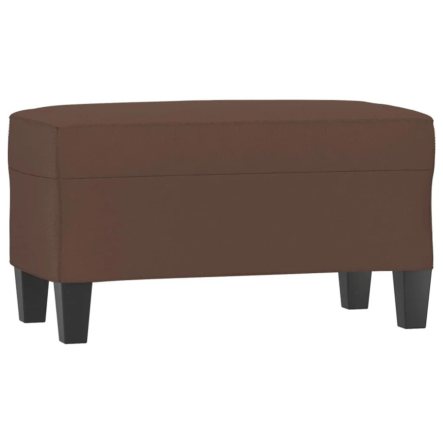 vidaXL Sitzbank aus Kunstleder in Braun, B/T/H: 70 x 35 x 41 cm - Bild 2