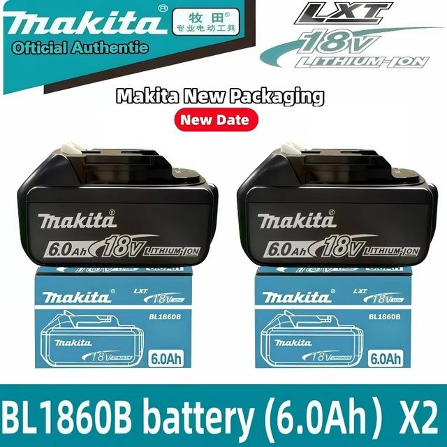 Makita Ersatz-Lithium-Akku 18V 6,0Ah in Schwarz - Bild 1
