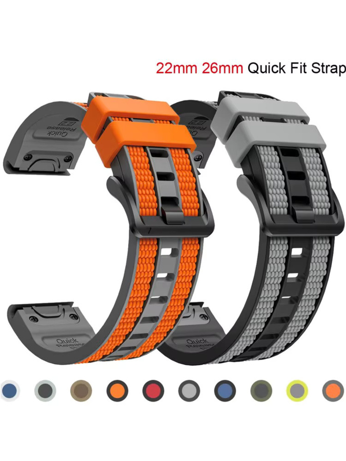 I LOVE LUO Uhrenarmband Silikon, Schwarz, Unisex - Bild 5